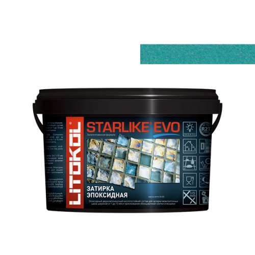 Эпоксидная затирочная смесь STARLIKE EVO, ведро, 2,5 кг, Оттенок S.410 Verde Smeraldo – ТСК Дипломат
